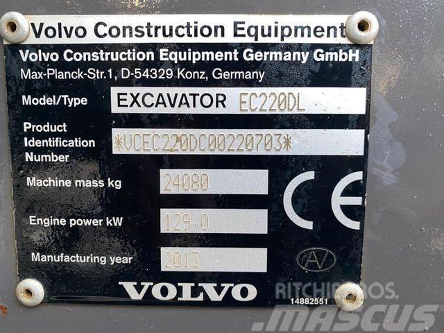Volvo EC220 DL **BJ2013 *12558H/LASER Topcon *TOP* Kāpurķēžu ekskavatori