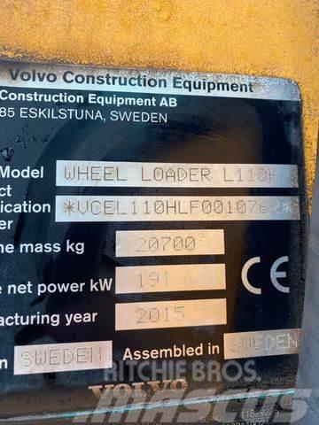 Volvo L110H *BJ. 2015 *15949 H/Klima/*TOP* Iekrāvēji uz riteņiem