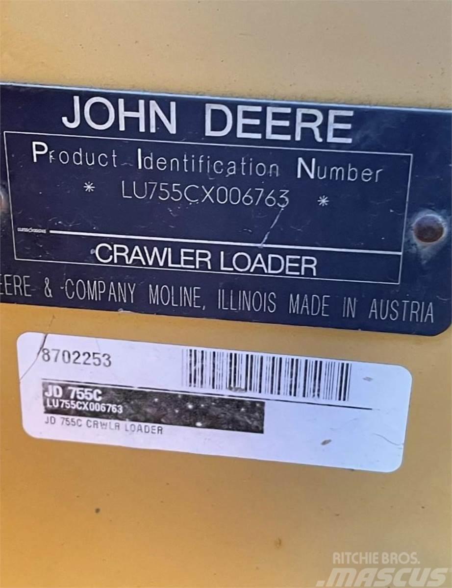 John Deere 755C Kāpurķēžu iekrāvēji