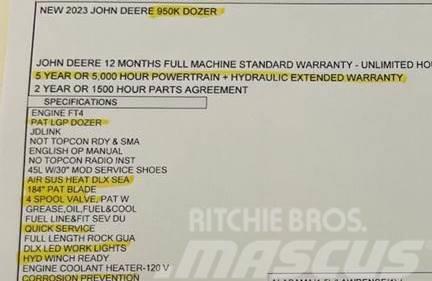 John Deere 950K LGP Kāpurķēžu buldozeri