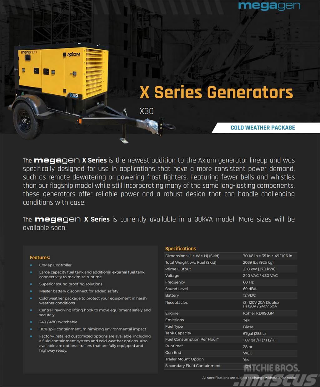  Axiom Equipment Group MegaGen X30 Citi ģeneratori