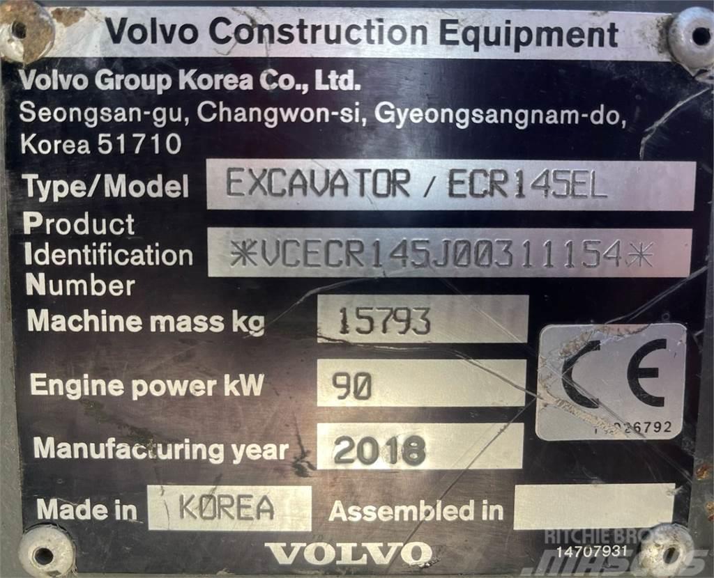 Volvo ECR145EL Kāpurķēžu ekskavatori
