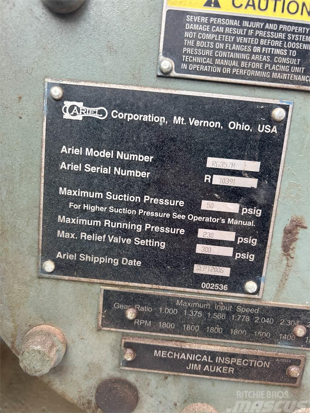 Ariel Compressor RG357M Gāzes kompresijas aprīkojums