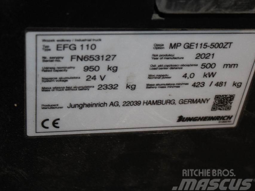 Jungheinrich EFG 110 MP GE115-500ZT Elektriskie iekrāvēji