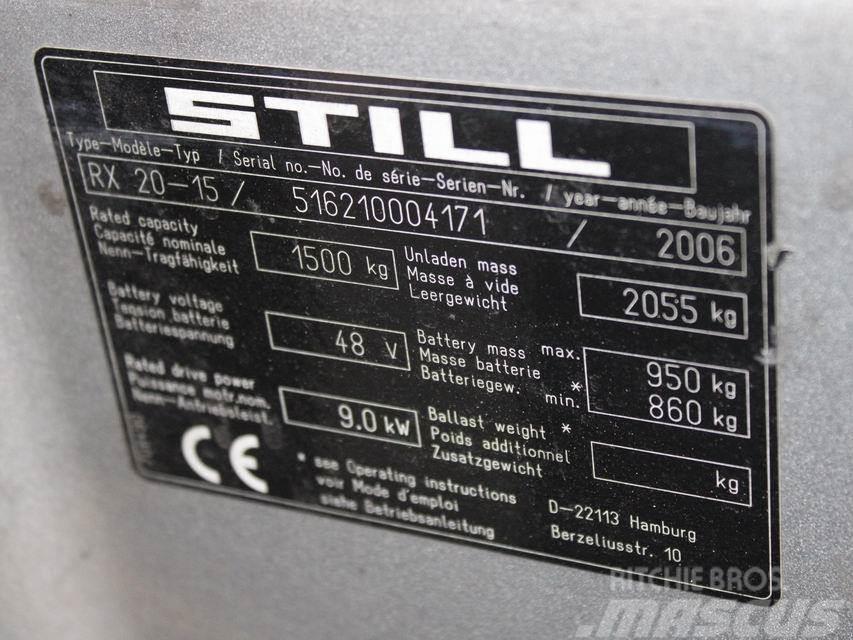 Still RX 20-15 6210 Elektriskie iekrāvēji