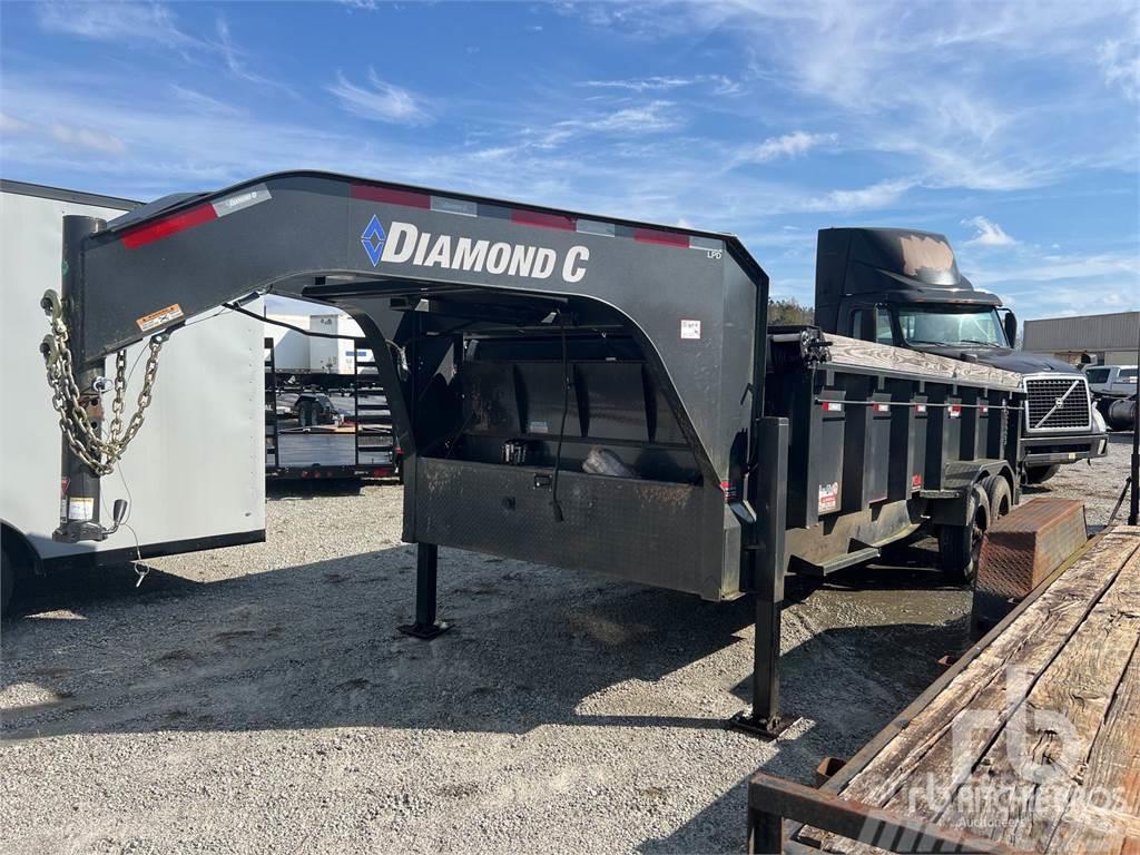 Diamond C 18 ft T/A Gooseneck Dump Auto pārvadāšanas treileri