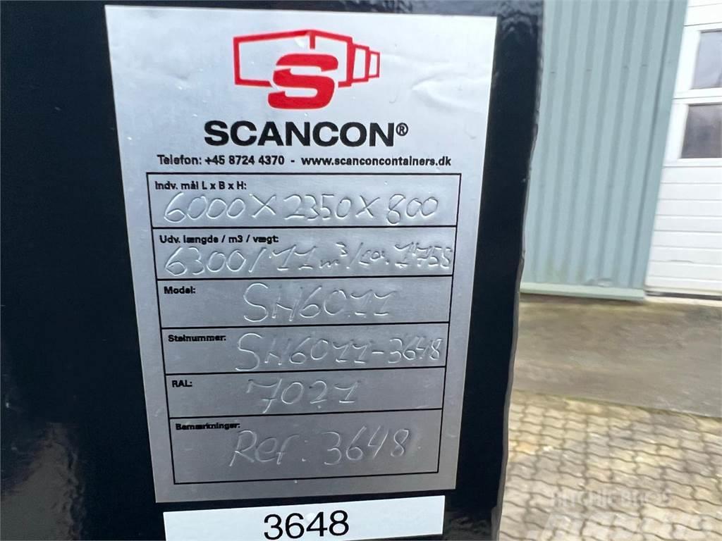  Scancon SH6011 Hardox 11m3 - 6000 mm container Platformas