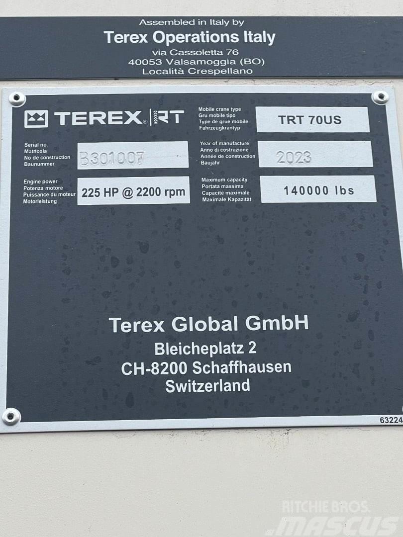 Terex TRT 70 Celtņi nelīdzenām virsmām