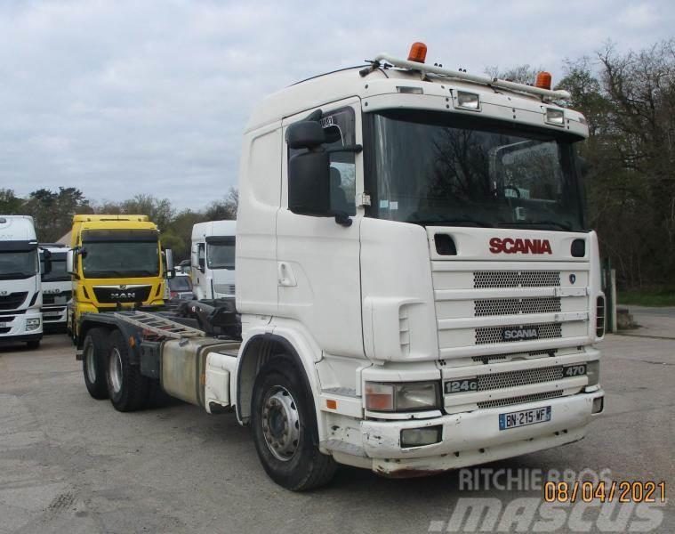 Scania G 124G470 Kabeļu pacēlājs nomontējamām kravas mašīnām