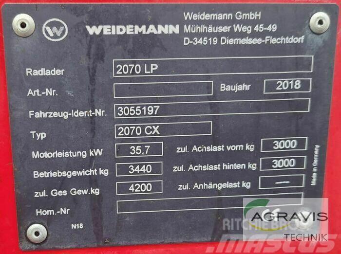 Weidemann 2070 CX LP Iekrāvēji uz riteņiem
