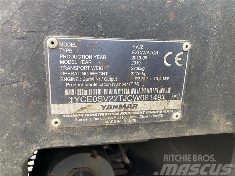 Yanmar SV22 Mini ekskavatori < 7 t