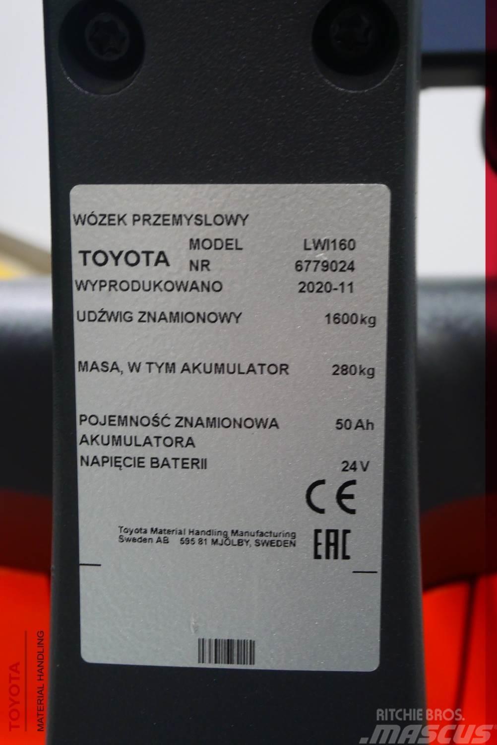 Toyota LWI160 WAGA Zemie palešu pacēlāji