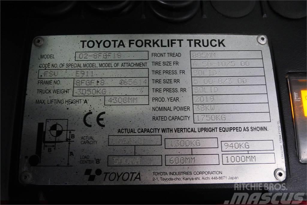 Toyota 02-8FGF18 LPG tehnika