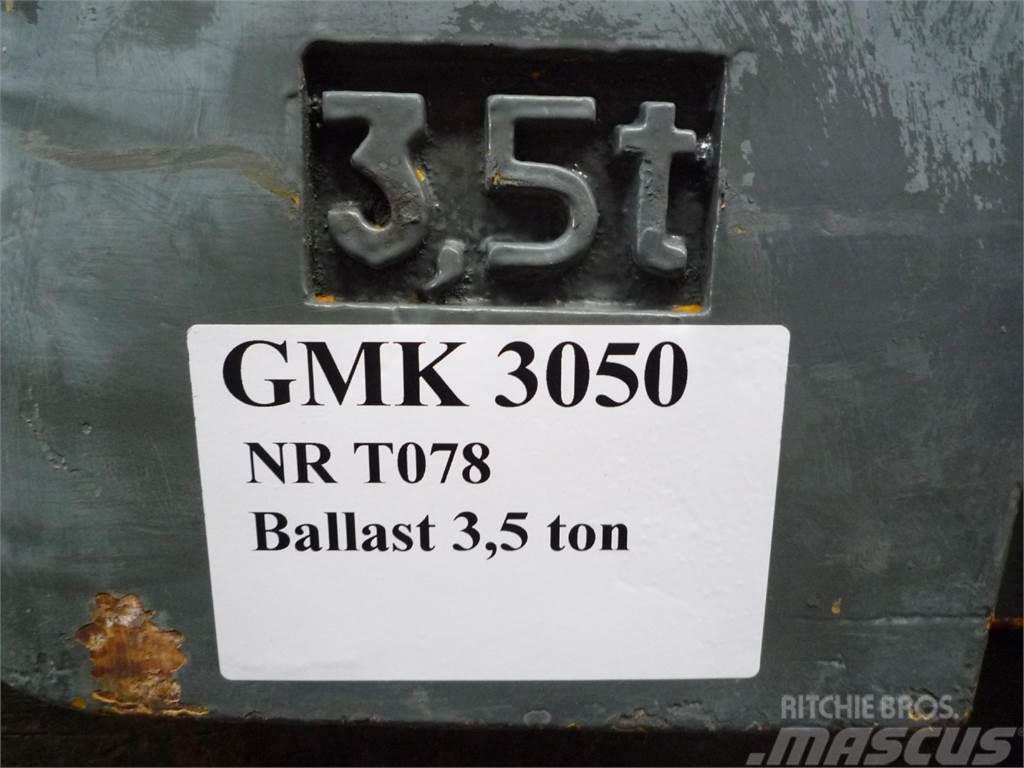 Grove GMK 3050 counterweight 3,5 ton Pacēlāju/krānu aprīkojums