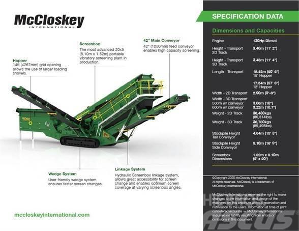 McCloskey S190 3DT Sieti