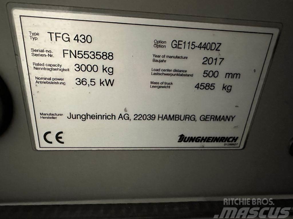 Jungheinrich TFG 430 - TRIPLEX 4,4 m LPG tehnika
