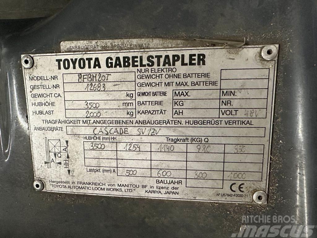 Toyota 8FBM20T - SEITENSCHIEBER - KLAMMER Elektriskie iekrāvēji