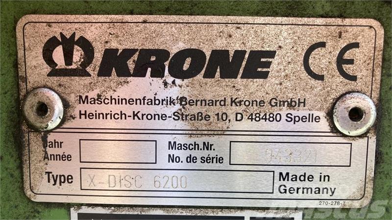 Krone X-Disc 6200 Siena un lopbarības novākšanas mašīnu piederumi