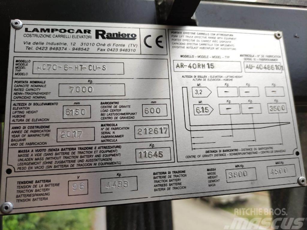  Raniero AC70-6-HT-CU-S Elektriskie iekrāvēji