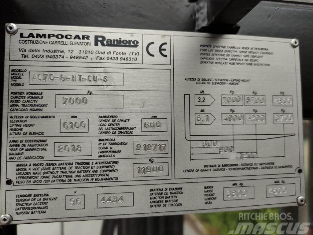  Raniero AC70-6-HT-CU-S Elektriskie iekrāvēji